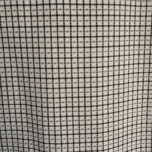 Ermenegildo Zegna Men’s Dress Shirt Size L White Brown Check 100% Cotton Italy - Picture 3 of 8